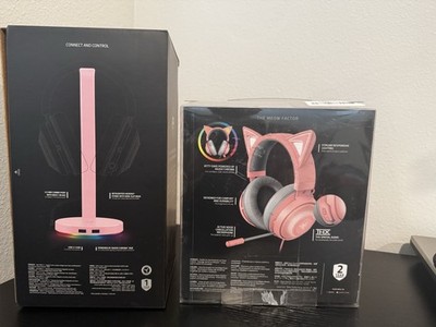 Razer Kraken Pink Kitty Edition Headset Quartz W/ Base Station V2