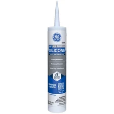 GE GE012 Clear All Purpose Waterproof Silicone Sealant 10.1 oz. (Pack of 12)