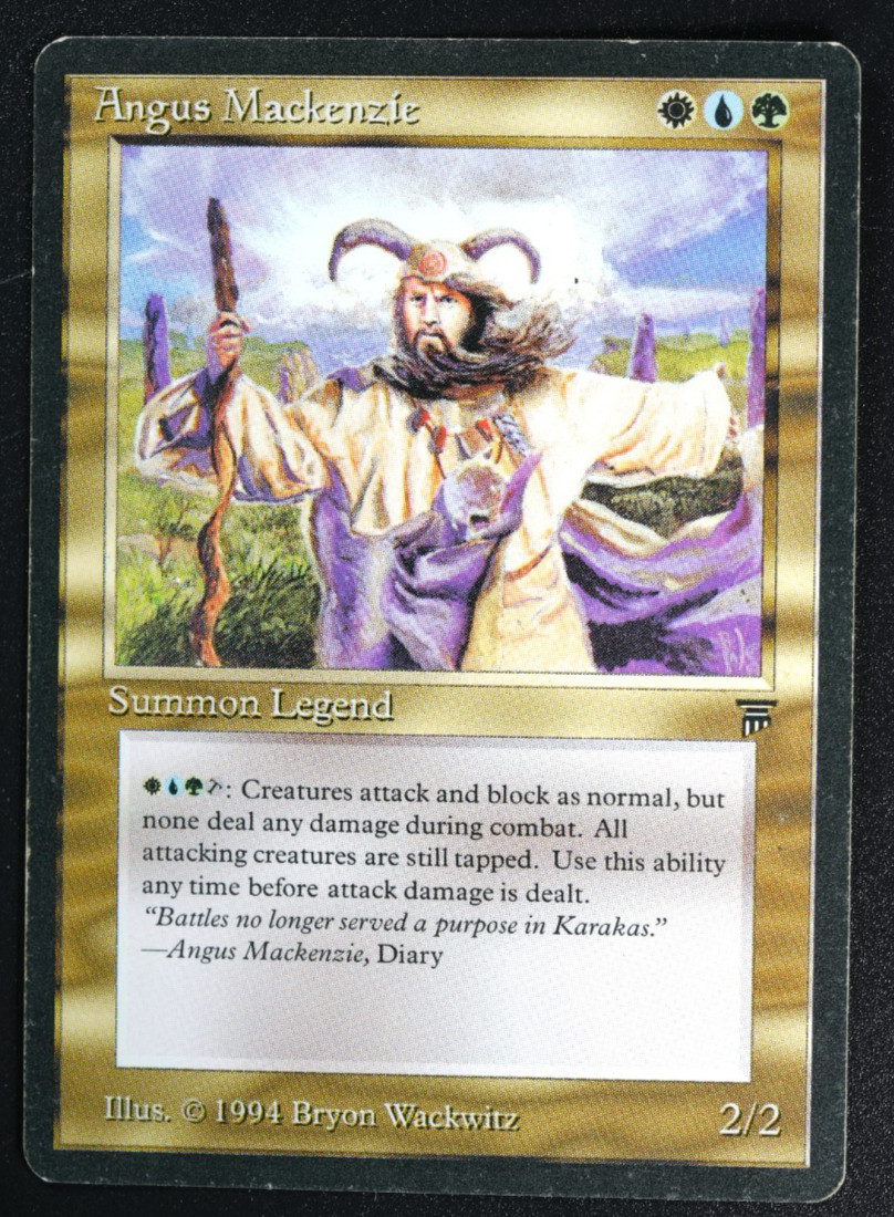Angus Mackenzie Legends Magic Card Reserved List MTG
