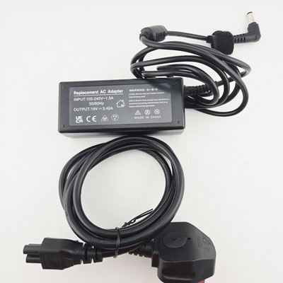 Ersatz Laptop Netzteil Ladegerät 19V 3,42A 65W Netzteil UK Stecker