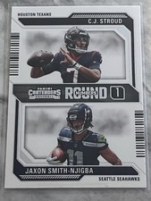 2023 Panini Contenders - Round Numbers C.J. Stroud, Jaxon Smith-Njigba #4 (RC)