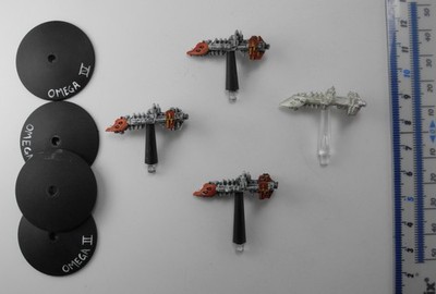 4 IMPERIAL COBRA CLASS DESTROYERS Metal Battlefleet Gothic BFG Ships L1e