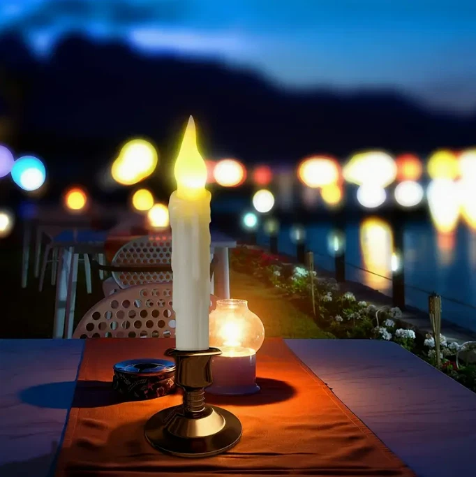 Velas LED flotantes Harry Potter + control remoto varita mágica para Halloween y decoración del hogar Foto 2 de 4