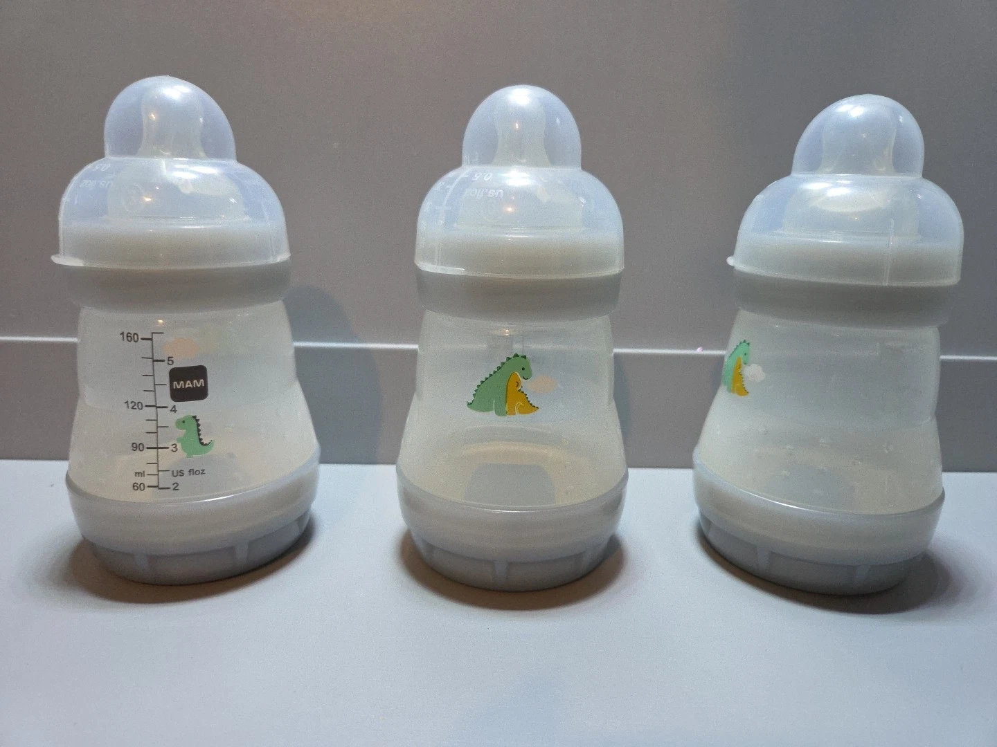 MAM Easy Start Anti-Colic 3 Bottles 5 oz Baby Essentials Flow 3 Easy Start