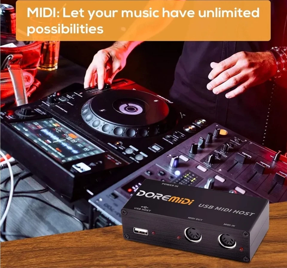 CAMOLA Upgraded USB Host MIDI Interface1-in and 1-out, MIDI Host Box High Spe... - Image 4 of 4