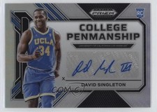 2023-24 Prizm Draft Picks College Penmanship Silver David Singleton Auto 15bk
