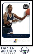 Danny Manning 2001 Fleer Greats of the Game #17 Kansas Jayhawks Basketball Card