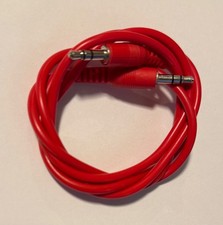 Red 3.5mm AUX Audio Cable 3ft Male to Male Universal