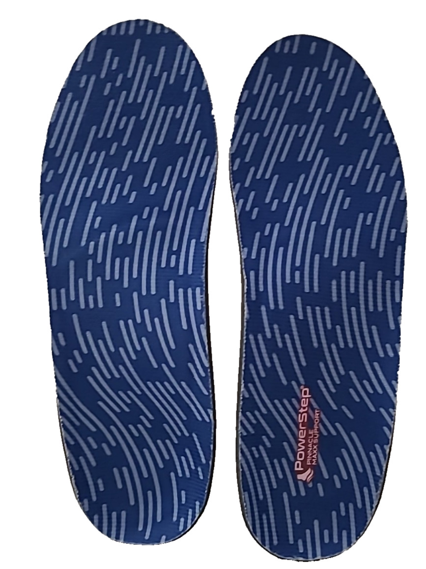 Powerstep Pinnacle Orthotic  Foot Insoles, G Men's 10-10 1/2 Women's 12-12 1/2