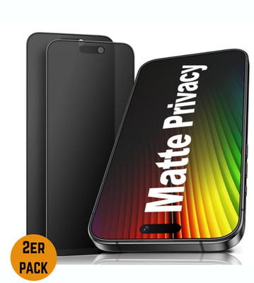2x Panzerfolie Anti-Spy Blickschutz Matt für iPhone 17 16 15 14 13 12 11 X 8 7 6