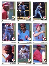 Lot Of (17) 1989 Upper Deck Baseball Cards - Philadelphia Phillies