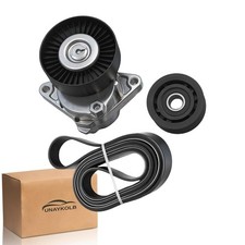 Serpentine Belt Kit With Tensioner And Idler Pulley For Mercedes-Benz 98-04