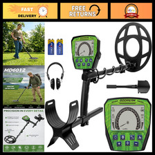 High Accuracy Metal Detector - 4 Modes, 10" Waterproof Coil, DSP Chip for Gold 