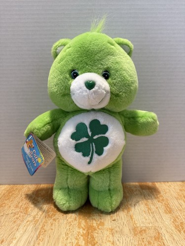 Care Bears Good Luck Plush 13" Green Lucky Shamrock Stuffed Toy 2002 Read - Picture 18 of 20