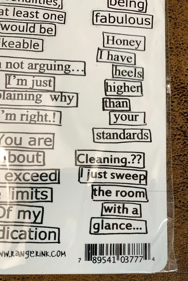 Ranger Dylusions Clings Stamps Dyan Reaveley Say How It Is DYR37774 - Imagem 2 de 4