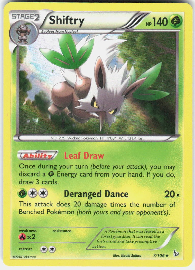 Shiftry Holo Rare XY - Flashfire 7/106 NM