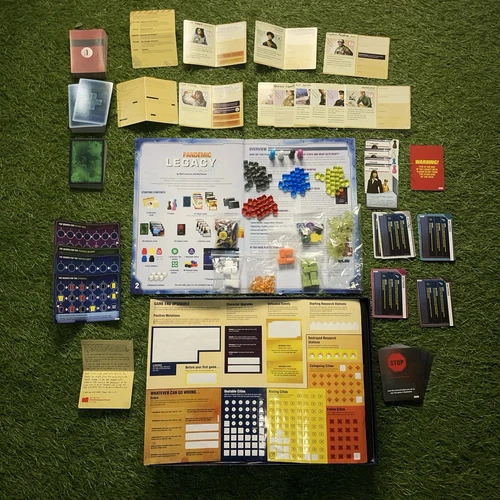 Pandemic Legacy: Season 1 Blue Edition Board Game Open Box For Replacement Parts