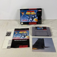 Super Strike Eagle Super Nintendo Entertainment System 1993 CIB Manual Poster