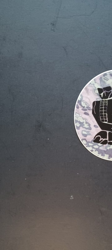  German Army XTRA-LARGE SKULL Guitar Skull Over Camo. VINYL Sticker.skateboard