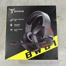 BINNUNE Wireless Gaming Headset with 2.4GHz 120Hrs+ Bluetooth 5.3 Gaming