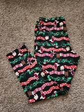 No Boundarie Girl Ankle Legging Size M(7-9)Christmas Animal Print Cotton Stretch