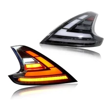 Pair Clear/Smoke Lens Tail lights For Nissan 370Z Z34 2013-2021 LED Rear Lights