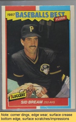 1987 Fleer Baseball's Best Sluggers vs Pitchers Box Set Sid Bream #5 READ 0b3