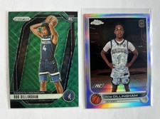 2024-25 Panini Prizm Rob Dillingham RC #250 Green Wave Prizm + OTE Refractor #43