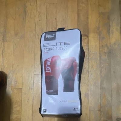 Everlast Elite Boxing Gloves 14 oz Red Black Professional Training Sparring Gear