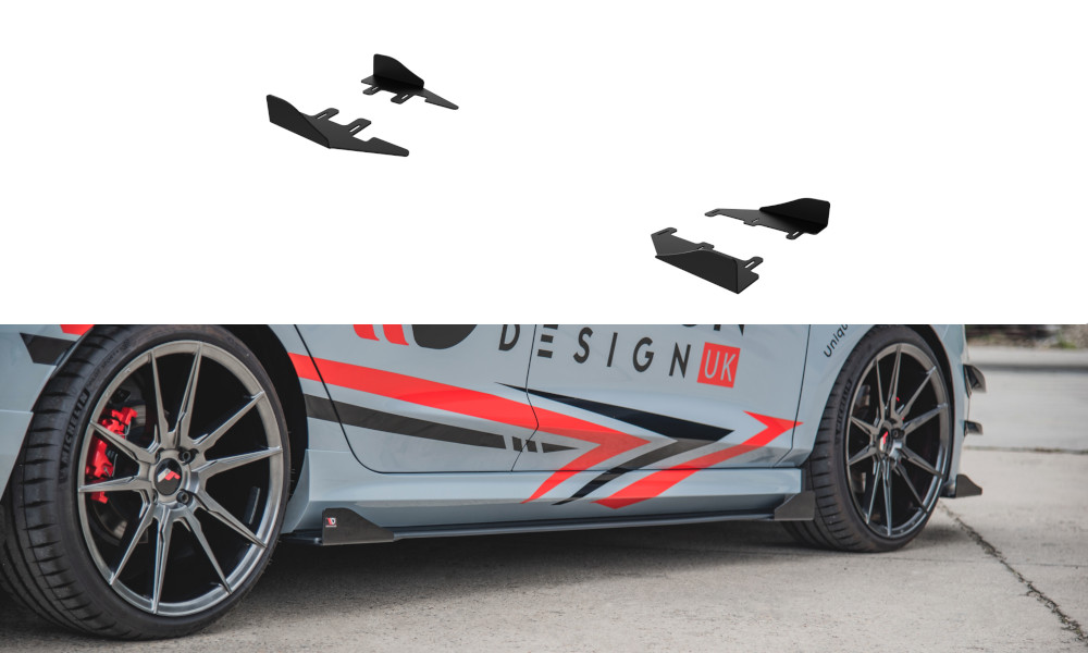 Extensions Latérales Maxton Fiesta ST / ST-Line Mk8 Brillant