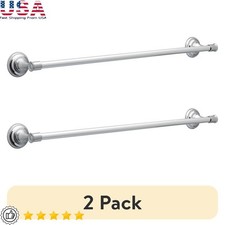 Expandable Towel Bar Chrome Wall Mount Bathroom Hardware Set Installation Easy
