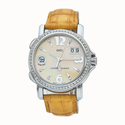 Authentic Ulysse Nardin GMT SS San Marco Special Edition Diamo...
