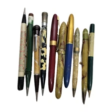 Vintage Fountain & Mechanical Pen Lot Mixed Brands Sheaffer WearEver Collectible