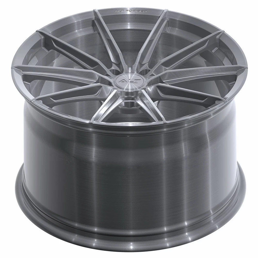 20"/20" ALT-6 Forged Brushed Titanium Aluminum Wheels for Audi R8 Gen 1
