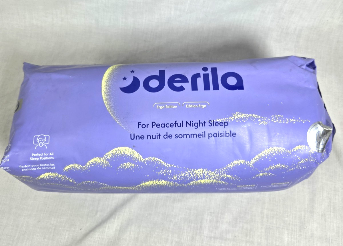 Sealed! Derila Ergo Neck Pillow Contour  Standard Size Foam (54x36x12 CM) New 