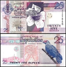 Seychelles 25 Rupees, 1998-2008 ND, P-37a, UNC