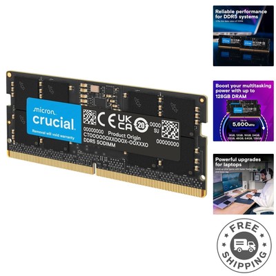 16GB DDR5 SODIMM RAM Kit - Lightning Fast 5600MHz for 13th Gen Intel & AMD Ryzen