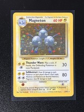 Pokemon Magneton 9/102 Base Set Holo Rare Vintage WOTC 1999 MP on eBay