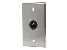 Monoprice 1-port 3-pin XLR Male Zinc Alloy Wall Plate