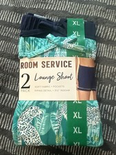NEW Women  s ROOM SERVICE 2 Pack Lounge Short Size XL