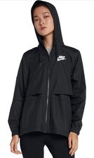 Nike Women  s Sportswear Repel Essentials Woven Jacket Black DQ3352-010 Size XS