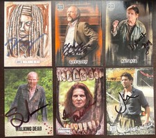 Walking Dead DANAI GURIRA XANDER DEBORAH GREG TOVAH & JON BERNTHAL SIGNED Cards