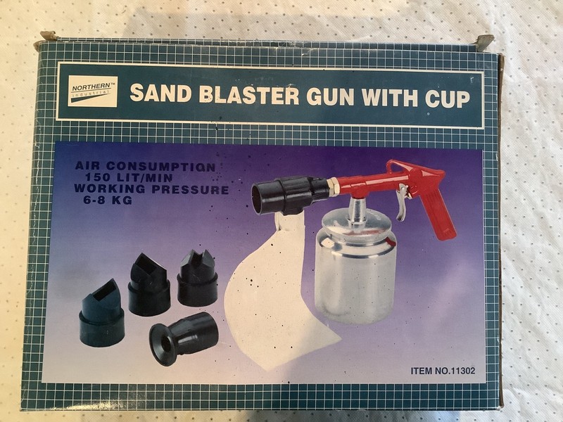 Northern Industries Sand Blaster Gun with Cup New Unused in Box Wicked Neat 🌈
