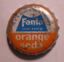 Vintage Fanta "Orange"..cork..unused..Soda Bottle Cap #2
