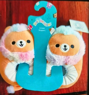 Squishmallows Lion (Pink,Blue,White Mane) Plush Slippers UK 11/12(EU 29-30.5)NEW