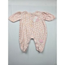 Sesame Street Muppets Baby Sleeper Pink Bear Yarn Snap Footie Pajamas