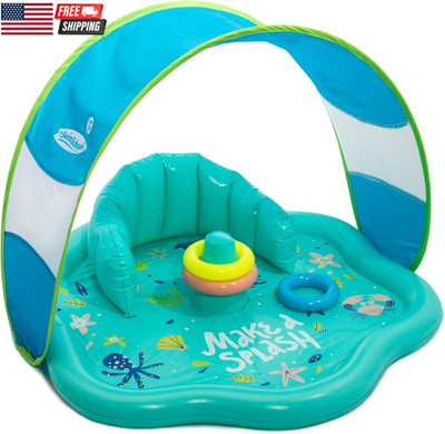 Infant Baby Pool Floats, Free Swimming, Super Buoyant   Ages 6-24 Months   Multi