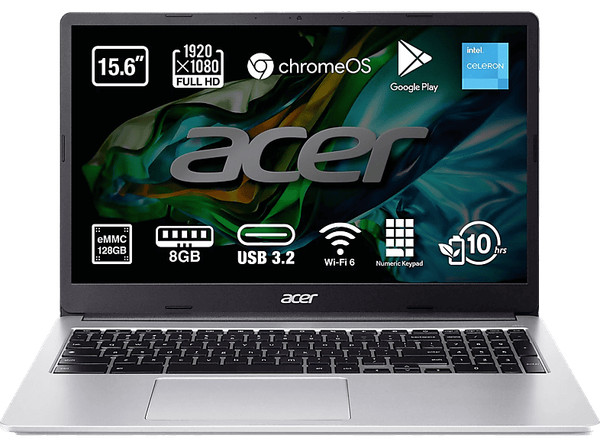 Portátil - Acer Chromebook CB315-4H-C4BQ, 15.6" Full HD