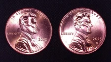 Historic Coin • 2025 Penny • Last U.S. Cent • P&D 2 Coin Set  • Bright New Coins