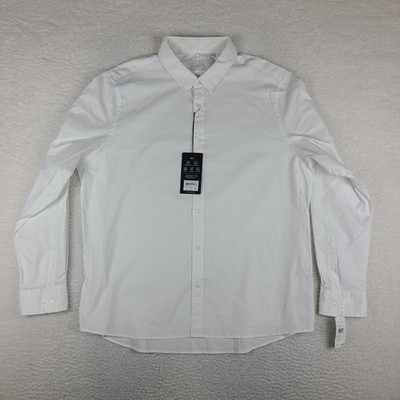 7 Diamonds Legacy Shirt Mens 2XL XXL White Supima Cotton Dress Button Up NEW NWT